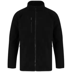 Image of Henbury Unisex Adult Recycled Polyester Fleece Jacket (S) (Black)