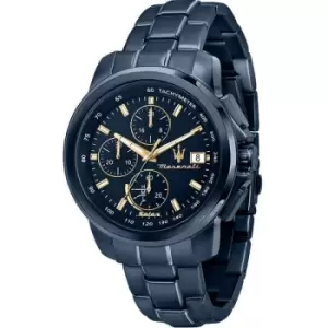 Image of Mens Maserati Solar Blue Chronograph Solar Powered Watch