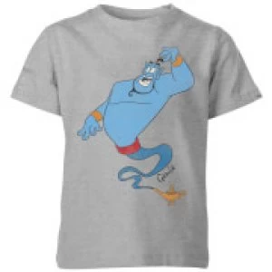Image of Disney Aladdin Genie Classic Kids T-Shirt - Grey - 7-8 Years