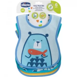 Image of Chicco Bibs baby bib 6m+ Boy 3 pc
