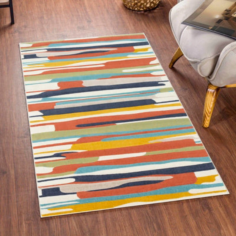 Image of Livabliss Scandi Modern Coral Pukka Area Rug 80 X 150 Cm - Easy Care, Non Shedding, Ideal For Living Room & Bedroom