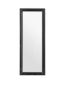Image of Premier Housewares Chic Vintage Matt Black Wall Mirror