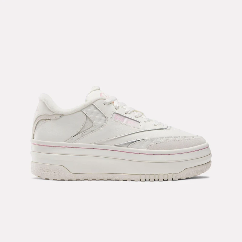 Image of Reebok X Barbie Club C Trainers White Pink female UK 5
