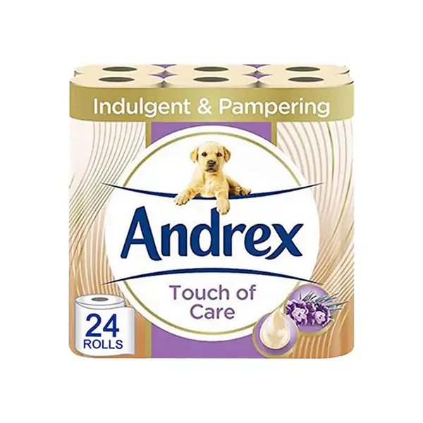 Image of Andrex Touch of Care 24 Toilet Rolls