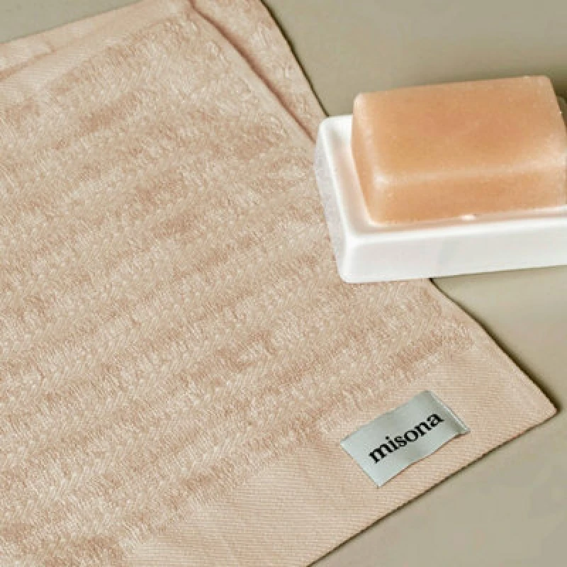 Image of Misona Organic Cotton Face Cloths Pack Of 2 - Natural
