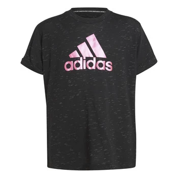 Image of adidas MONICA Girls Childrens T shirt in Black / 4 years,4 / 5 years,11 / 12 years,13 / 14 years,6 / 7 years,7 / 8 years,9 / 10 years,8 / 9 ans,14 / 1