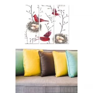 Image of MDF7302820 Multicolor Decorative MDF Painting (3 Pieces)