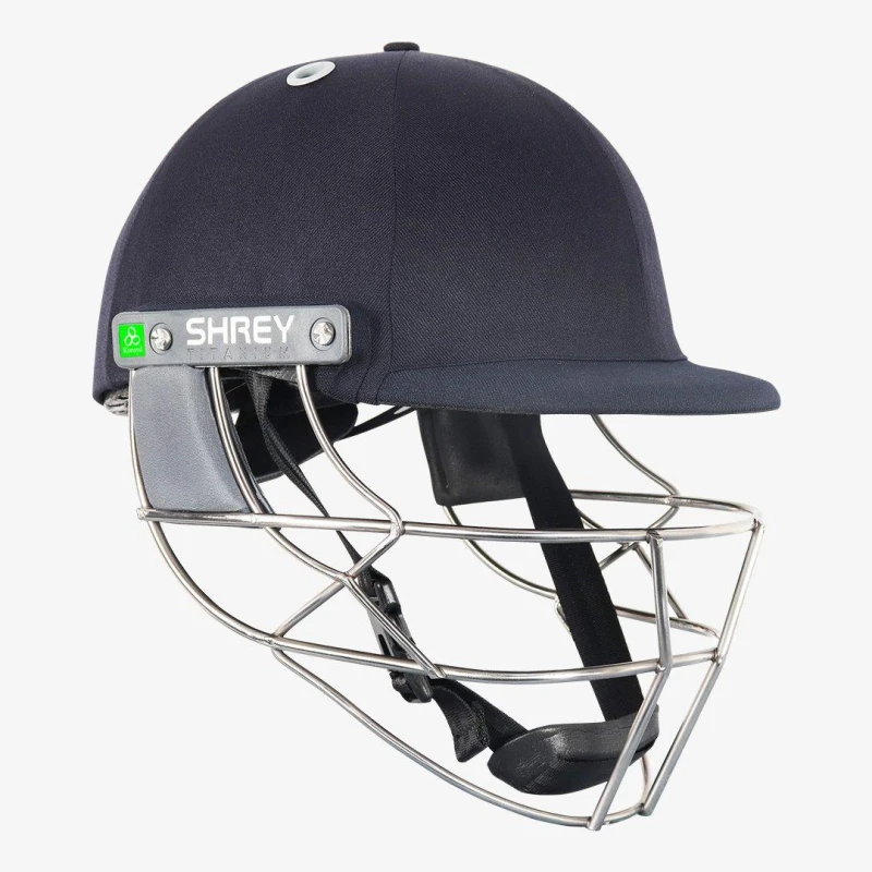 Image of Shrey Koroyd Titanium Cricket Helmet Navy male Small
