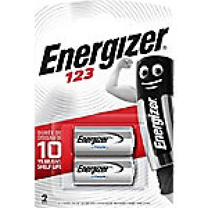 Image of Energizer Batteries Photo 123 CR17345 3V Lithium 2 Pieces