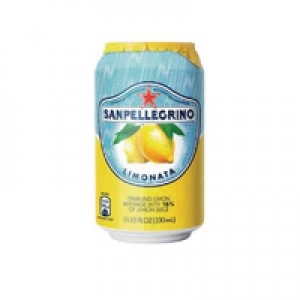 Image of San PelLegrino Limonata Lemon 330ml Cans Pack of 24 12166912