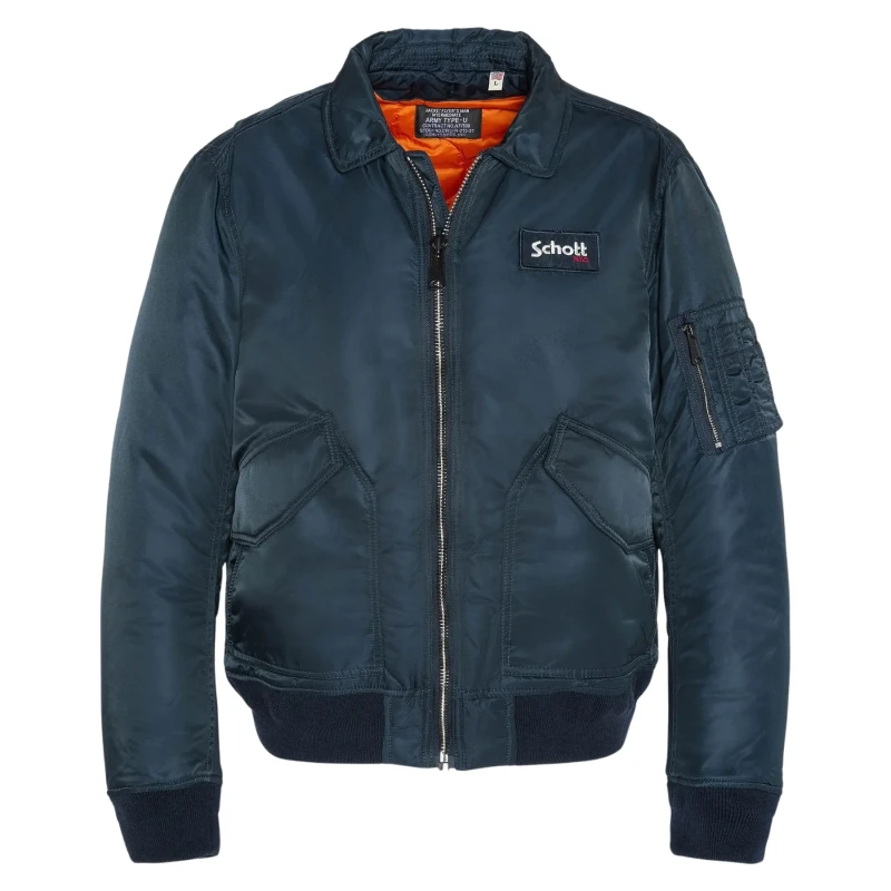 Image of Schott 210 100 Classic Bomber Jacket Black Men S;M;L;XL