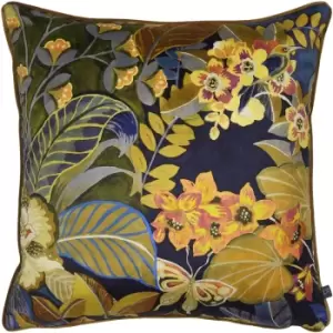 Image of Hidden Paradise Botanical Cushion Midnight