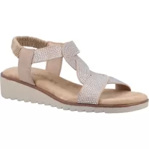 Image of Fleet & Foster Womens Hyacinth Memory Foam Leather Sandals UK Size 4 (EU 37)