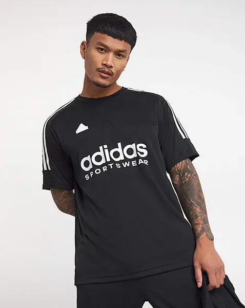 Image of Adidas adidas Tiro T-Shirt Black Male S34/37 DI09301