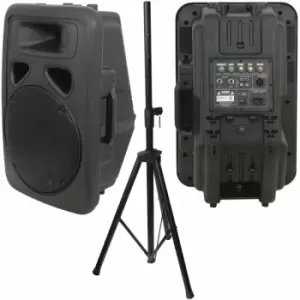 Image of 80W 8' Active Karaoke Speaker & Heavy Duty dj pa Stand Moulded Amp System