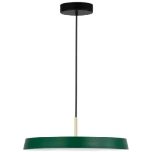 Image of Hampton Integrated LED Pendant Ceiling Light Matt Green Aluminium LED 41W 2693Lm 3000K - Merano