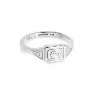 Image of Artisan Stamped Sterling Silver Ring NR03_SLV