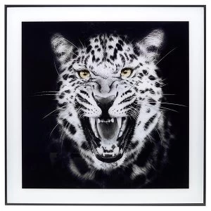 Image of Decor Picture Square Large Growl Leopard