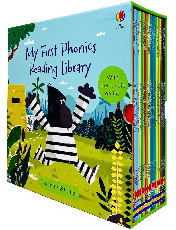 Image of My First Phonics Reading Library 20 Books Collection Box Set For Early Readers Phonics Readers Usborne Books