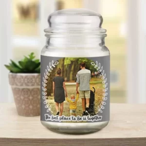 Image of Personalised Better Together Photo Candle Jar
