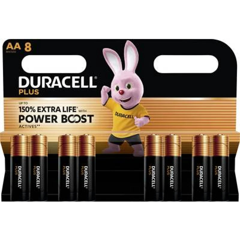 Image of Duracell Duracell Plus Power Boost AA battery Alkali-manganese 1.5 V 8 pc(s) 151257