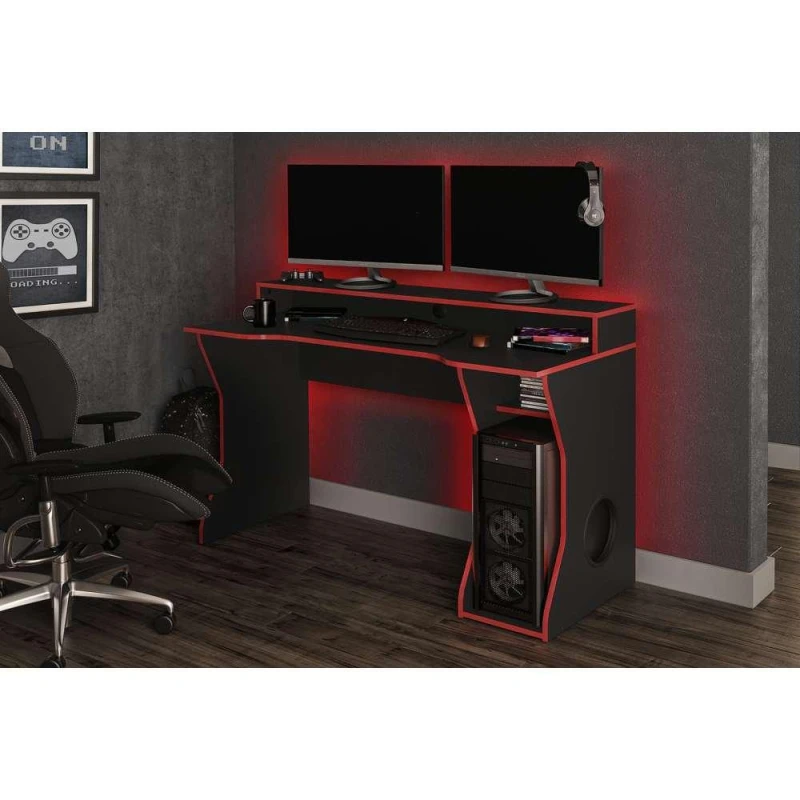 Image of Birlea Enzo Gaming/Computer Desk Red unisex One Size