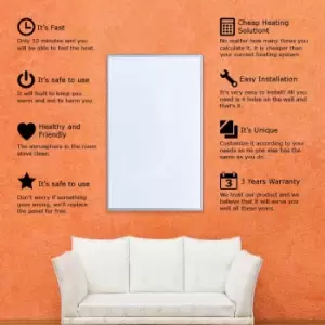 Image of ENER-J Infrared Heating Panel White Body 600W