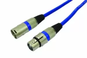Image of Cobra Balanced XLR Mic Lead 6m Blue