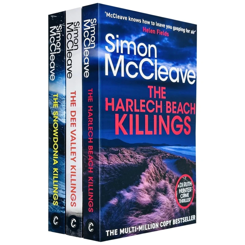 Image of Ruth Hunter Series 3 Book Set The Snowdonia Killings The Harlech Beach Killings The Dee Valley Killings Simon McCleave Simon McCleave Books