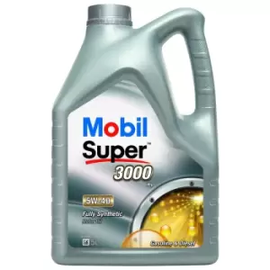 Image of Mobil Super 3000 X1 5W-40 Fully Synthetic 5L Car Engine Oil Lubricant 151166