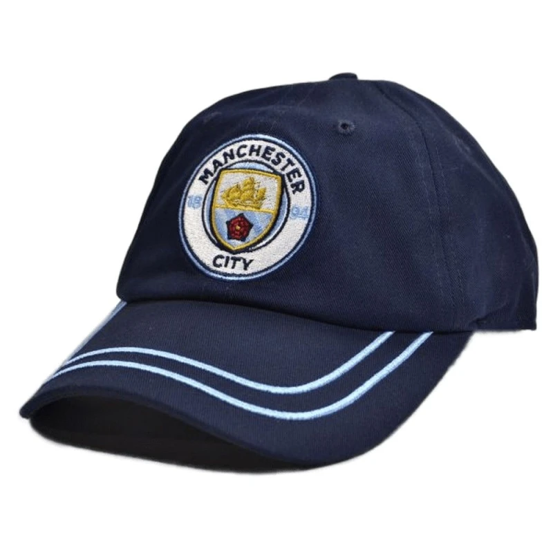 Image of Manchester City FC Womens Backstrap Baseball Cap in Dark Navy Dark Navy Female One Size