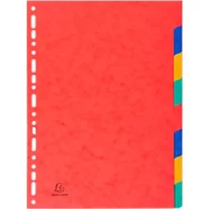 Image of Exacompta Dividers 400gsm, A4, 8 Part, Plain, Pack of 25