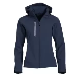 Image of Clique Womens/Ladies Milford Soft Shell Jacket (S) (Dark Navy)