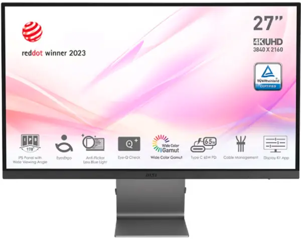 Image of MSI Modern 27" MD271UL 4K Ultra HD IPS LED Monitor