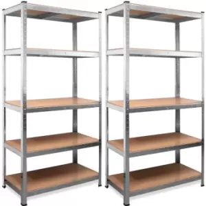 Image of Monzana - Heavy Duty Shelving Unit Storage Racking Shelf Shelves Boltless Garage Tier NEW 2x 5 Tier - 180x90x40cm