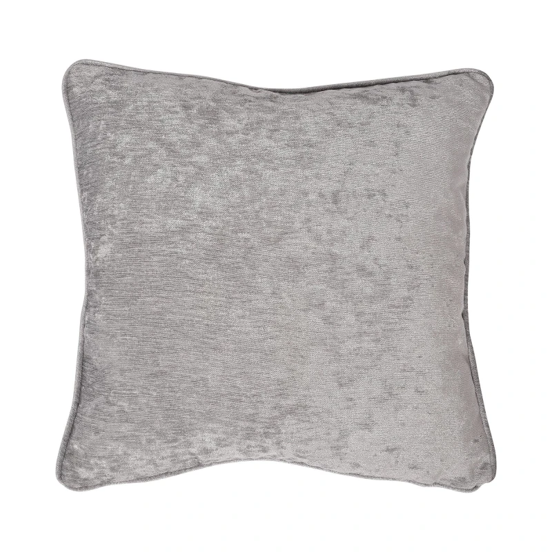 Image of Curtina 'Textured Chenille' Textured Filled Cushion Grey