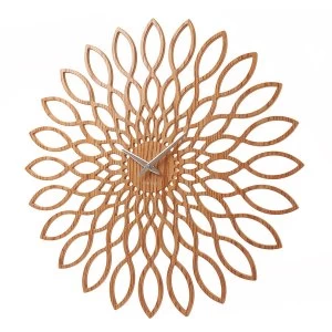 Image of Karlsson Sunflower Wall Clock - Wood
