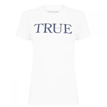 Image of True Religion Slim Fit Logo T Shirt - White 1700
