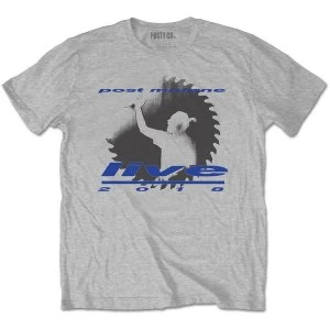 Image of Post Malone - Live Saw Unisex Medium T-Shirt - Grey