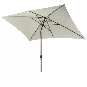 Image of Outsunny 195Lx295Wx240H cm Umbrella Parasol-White