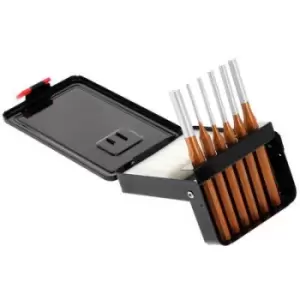 Image of Gedore RED Cotter pin driver set Ø 3 - 10 mm in metal folding Cassette 6 Piece 3300824