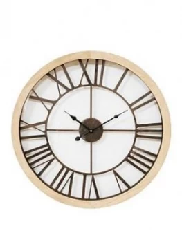 Image of Round Wall Clock With Cut Out Dial