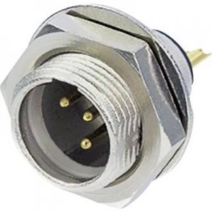 Image of XLR connector Plug vertical mount Number of pins 3 Silver Rean AV RT3MPR