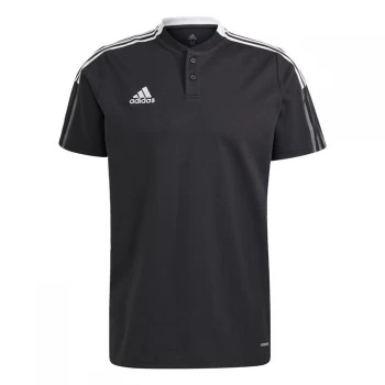 Image of adidas Tiro 21 Polo Shirt Mens - Black
