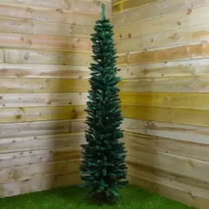 Image of 2m (6.5ft) Premier Pencil Style Slim Christmas Tree in Green