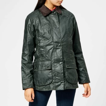 Image of Barbour Womens Beadnell Wax Jacket - Sage - UK 6