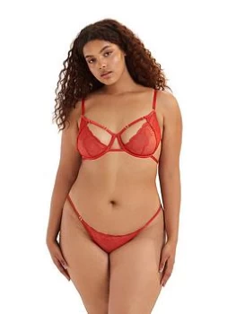 Image of BlueBELLA Enya Underwired Bra - Red, Size 34D, Women