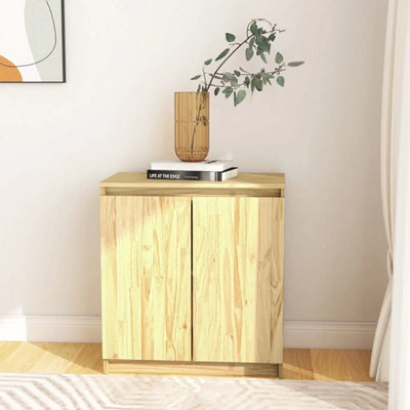 Image of VIDAXL Side Cabinet 60x36x65cm Solid Wood Pine Vidaxl 8720845851026