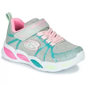 Image of Skechers SHIMMER BEAMS Girls Childrens Shoes (Trainers) in Silver,1.5 kid,2.5