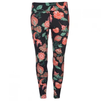 Image of USA Pro Mid Rise Leggings - Red Oriental